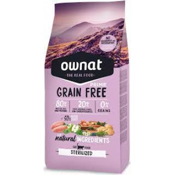 Ownat Prime Cat Sterilised Grain Free Chicken 8kg 